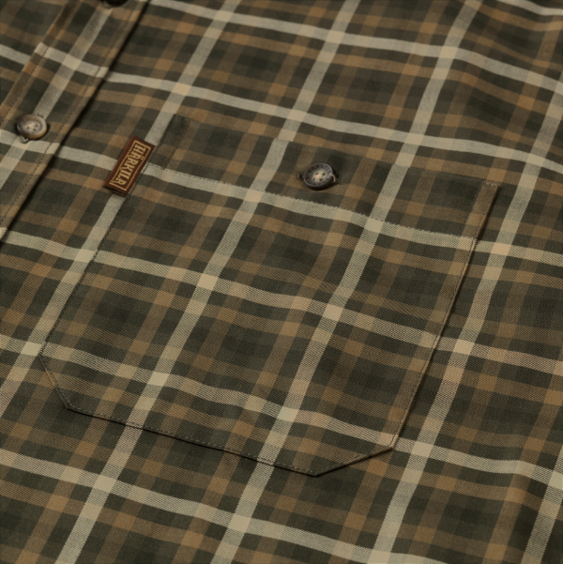 Harkila Mens Milford Shirt Willow Green Check-2